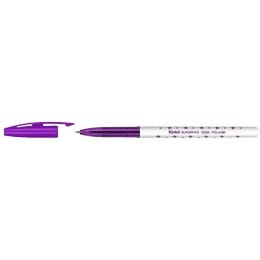 Długopis S-FINE fioletowy GWIAZDKI TO-059 TOMA