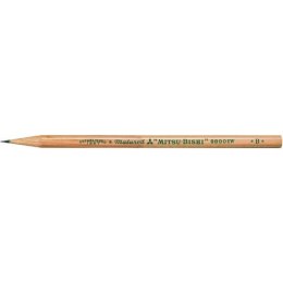 Ołówek z drewna cedrowego ekologiczny B bez gumki (12szt) 9800 UNI