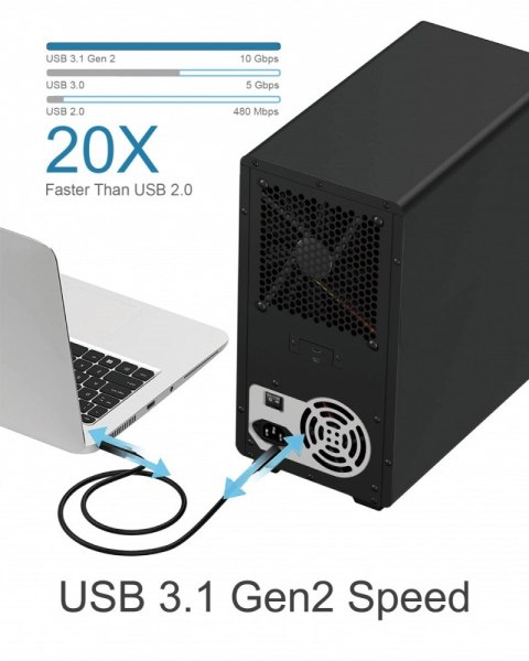 Obudowa IB-3810-C31 10x HDD Single System dla 3,5" HDD SATA I/II/III Obudowa IB-3810-C31 10x HDD Single System dla 3,5" HDD SATA I/II/III