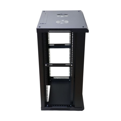 Szafa rack 18U 600x600mm czarna wisząca Szafa rack 18U 600x600mm czarna wisząca