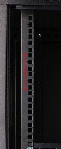 Szafka wisząca rack 12U 600x450 czarna szklane drzwi Szafka wisząca rack 12U 600x450 czarna szklane drzwi