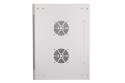 Szafka wisząca rack 12U 600x450 szara szklane drzwi
