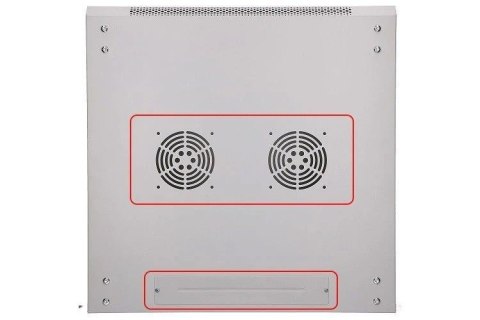 Szafka wisząca rack 4U 600x600 szara szklane drzwi Szafka wisząca rack 4U 600x600 szara szklane drzwi