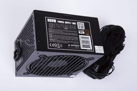 Zasilacz ATX 600W aktywne PFC 12 cm fan 80+Bronze color box