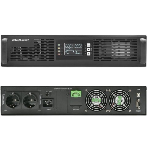 Zasilacz awaryjny UPS do RACK | 2kVA | 2000W | Power Factor 1.0| LCD | On-line Zasilacz awaryjny UPS do RACK | 2kVA | 2000W | Power Factor 1.0| LCD | On-line