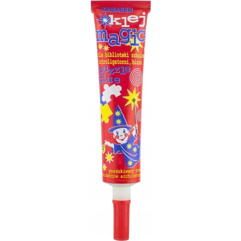 Klej MAGIC 45g introligatorski CR w metalowej tubie z precyzyjnym aplikatorem KAMABEN Klej MAGIC 45g introligatorski CR w metalowej tubie z precyzyjnym aplikatorem KAMABEN