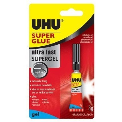 Klej UHU SUPER GLUE 3g w żelu (40360) Klej UHU SUPER GLUE 3g w żelu (40360)