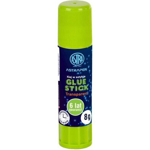 Klej szkolny w sztyfcie Glue Stick transparentny 8g. 401120004 ASTRA
