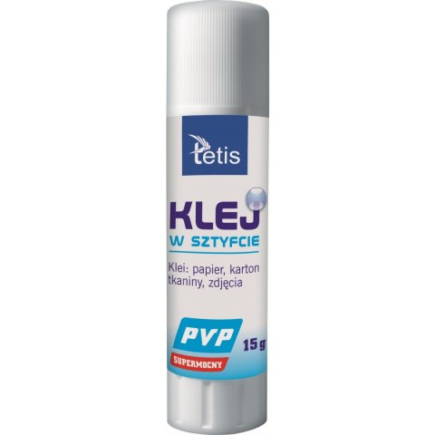 Klej w sztyfcie PVP 15g. BG112-B TETIS Klej w sztyfcie PVP 15g. BG112-B TETIS