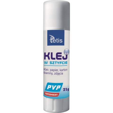 Klej w sztyfcie PVP 21g. BG112-G TETIS Klej w sztyfcie PVP 21g. BG112-G TETIS
