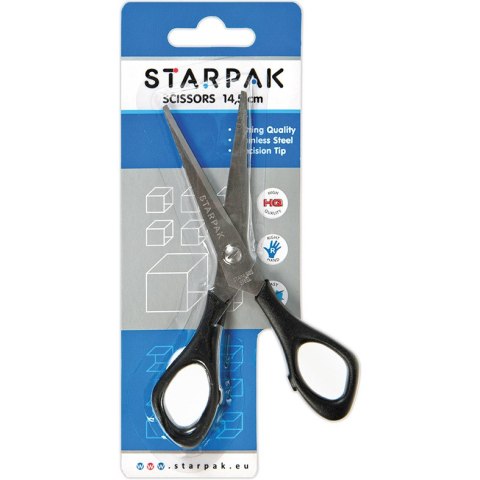 Nożyczki metalowe 145mm z gumową rączką 141160 STARPAK Nożyczki metalowe 145mm z gumową rączką 141160 STARPAK