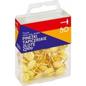 Pinezka tapicerska złota (50szt.) 110-1482 GRAND Pinezka tapicerska złota (50szt.) 110-1482 GRAND