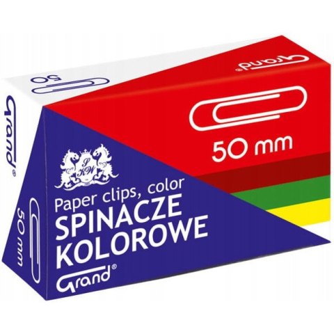 Spinacz kolorowy R-50 -50szt.GRAND 110-1661 Spinacz kolorowy R-50 -50szt.GRAND 110-1661