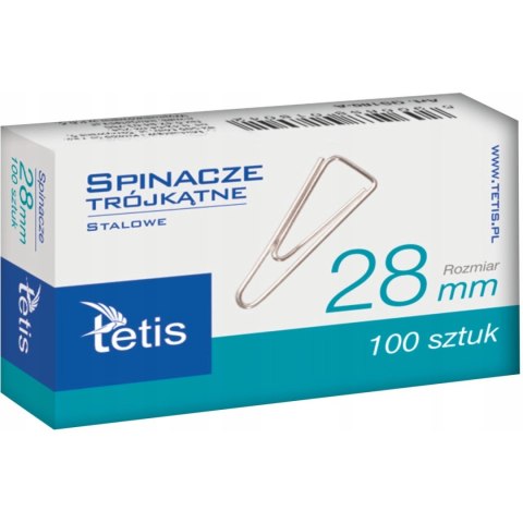 Spinacz trójkątny 28mm (100szt.) GS180-B TETIS Spinacz trójkątny 28mm (100szt.) GS180-B TETIS