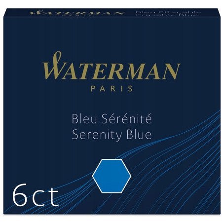 Naboje WATERMAN krótkie niebieskie S0110950 Naboje WATERMAN krótkie niebieskie S0110950