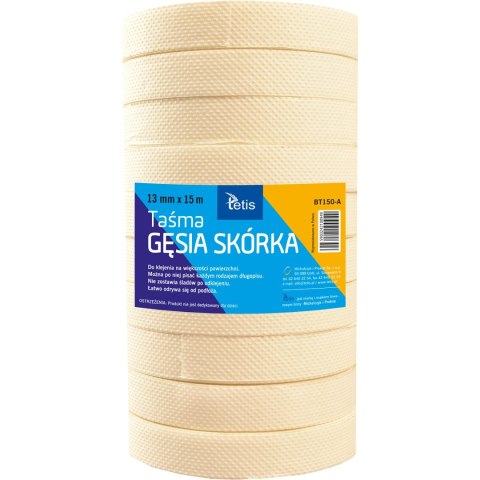 Taśma GĘSIA SKÓRKA 13mm x 15m BT150-A TETIS Taśma GĘSIA SKÓRKA 13mm x 15m BT150-A TETIS