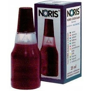 Tusz NORIS 110S 25ml czerwony wodny do znakowania papieru NO110SCE/10 Tusz NORIS 110S 25ml czerwony wodny do znakowania papieru NO110SCE/10