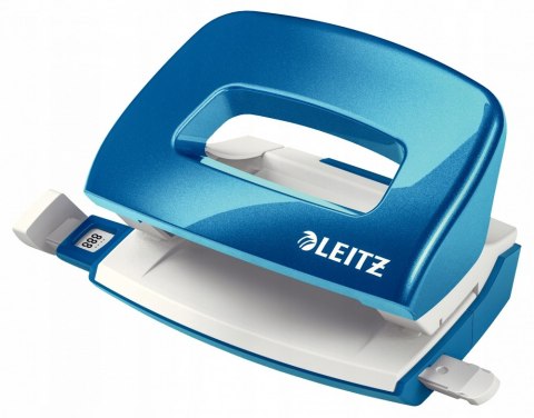 Zszywacz + dziurkacz LEITZ WOW mini 10 kartek niebieski metalik 55612036 Zszywacz + dziurkacz LEITZ WOW mini 10 kartek niebieski metalik 55612036
