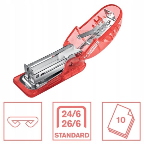 Zszywacz mini Rapid Colour`Breeze F4 10 kartek koralowy 5001531 RAPID Zszywacz mini Rapid Colour`Breeze F4 10 kartek koralowy 5001531 RAPID