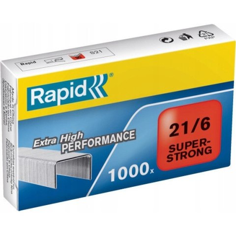 Zszywki 21/6 Super Strong (1000szt.) 24867700 RAPID Zszywki 21/6 Super Strong (1000szt.) 24867700 RAPID