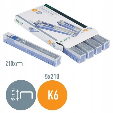 Zszywki K6 do zszywacza kasetowego 5551 i 5550 26/6 LEITZ 55910000 Zszywki K6 do zszywacza kasetowego 5551 i 5550 26/6 LEITZ 55910000