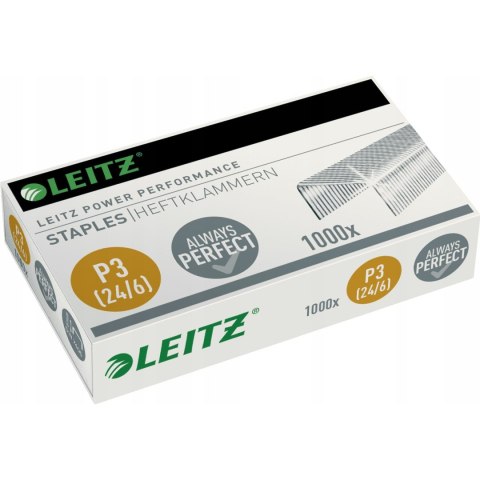 Zszywki LEITZ galwanizowane 24/6 (1000szt.) 55700000 Zszywki LEITZ galwanizowane 24/6 (1000szt.) 55700000