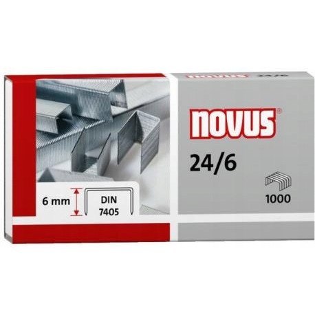 Zszywki NOVUS 24/6 DIN 1000szt. 040-0158 Zszywki NOVUS 24/6 DIN 1000szt. 040-0158
