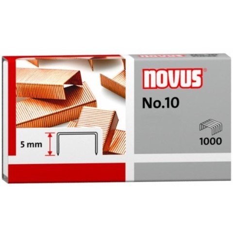 Zszywki miedziowane nr10 1000szt NOVUS 040-0207 Zszywki miedziowane nr10 1000szt NOVUS 040-0207