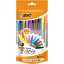 Długopis CRISTAL MULTI COLOR mix (op20 szt.) folia 942049 BIC