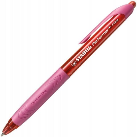 Długopis STABILO Performer+ 0.35mm czerwony/różowy wkład czerwony 328/3-40 Długopis STABILO Performer+ 0.35mm czerwony/różowy wkład czerwony 328/3-40