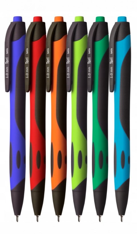 Długopis olejowy TORI 1.0mm, mix kol.obudowy wkład niebieski KD913-NM TETIS Długopis olejowy TORI 1.0mm, mix kol.obudowy wkład niebieski KD913-NM TETIS