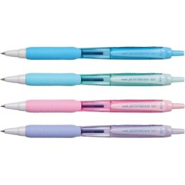 Długopis kulkowy UNI SXN-101FL różowa obudowa, niebieski wkład, babypink/blue
