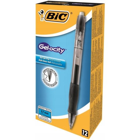 Pióro żelowe automatyczne Gelocity Gel czarny 829157 BIC Pióro żelowe automatyczne Gelocity Gel czarny 829157 BIC
