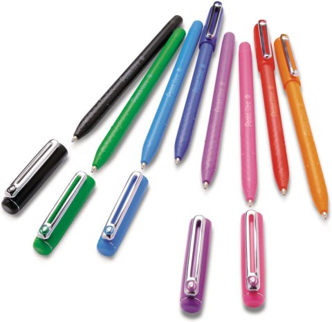 Długopis olejowy z nasadką IZEE BX457-S błękitny PENTEL Długopis olejowy z nasadką IZEE BX457-S błękitny PENTEL