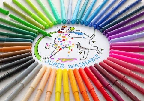 Flamastry ZAMEK 12 kolorów opakowanie kartonowe 554201 FABER-CASTELL Flamastry ZAMEK 12 kolorów opakowanie kartonowe 554201 FABER-CASTELL