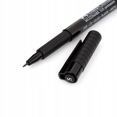 Foliopis z gumką OHP MULTIMARK S 0.4mm czarny 152399 FABER-CASTELL Foliopis z gumką OHP MULTIMARK S 0.4mm czarny 152399 FABER-CASTELL