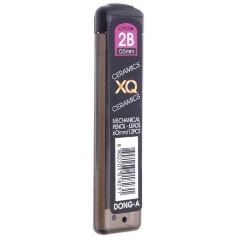 Grafity do ołówka automatycznego XQ 0.5mm 2B DONG-A Grafity do ołówka automatycznego XQ 0.5mm 2B DONG-A