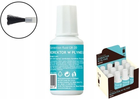 Korektor w butelce GR-20 20ml GRAND 160-1266 Korektor w butelce GR-20 20ml GRAND 160-1266