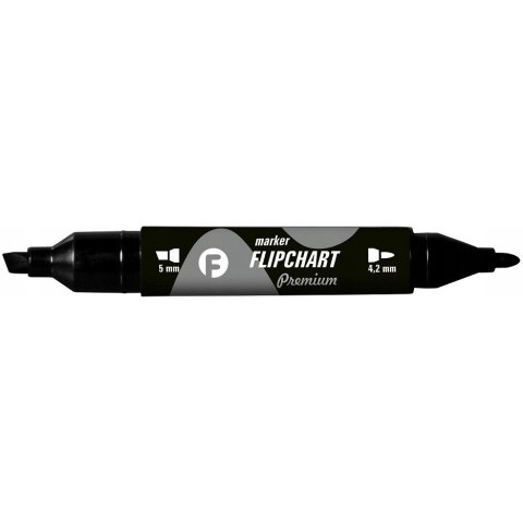 Marker FLIPCHART dwustronny czarny końcówka okr/ści. KM503-V2 TETIS dwustr. 5mm/4.2mm Marker FLIPCHART dwustronny czarny końcówka okr/ści. KM503-V2 TETIS dwustr. 5mm/4.2mm