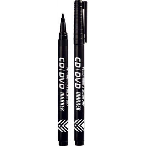Marker OHP czarny CD/DVD KM111-V TETIS Marker OHP czarny CD/DVD KM111-V TETIS