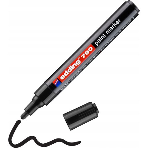 Marker lakierowany okrągły czarny 2-3mm 790/001/C EDDING Marker lakierowany okrągły czarny 2-3mm 790/001/C EDDING