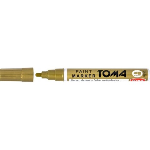 Marker olejowy TO-440 grubość 2.5mm złoty TOMA Marker olejowy TO-440 grubość 2.5mm złoty TOMA
