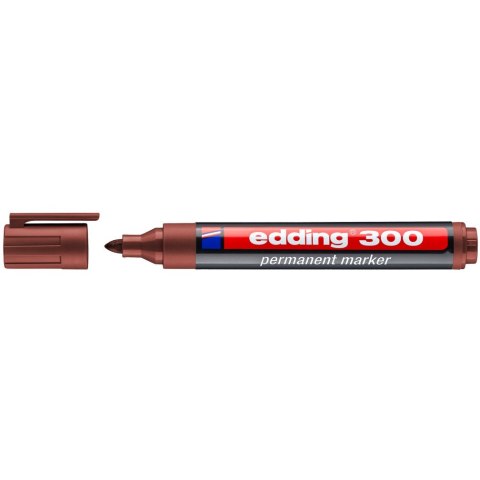 Marker permanentny 300-7 brązowy okrągła końcówka 300/007/BR EDDING Marker permanentny 300-7 brązowy okrągła końcówka 300/007/BR EDDING