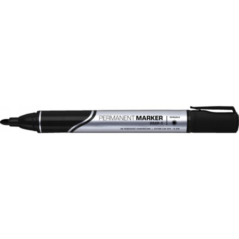 Marker permanentny RMP-1 czarny RYSTOR 432-000/458-000