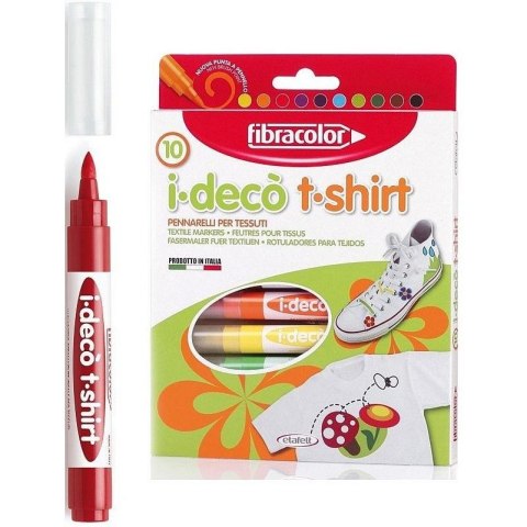 Mazaki I-DECO T-Shirt 10 kolorów FIBRACOLOR Mazaki I-DECO T-Shirt 10 kolorów FIBRACOLOR