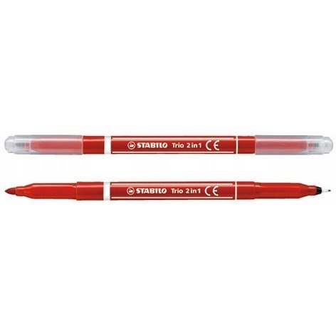 Pisak dwustronny TRIO czerwony 223/40 STABILO Pisak dwustronny TRIO czerwony 223/40 STABILO