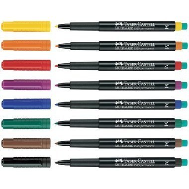 Foliopis z gumką OHP MULTIMARK M 1.0mm czerwony 152521 FABER-CASTELL Foliopis z gumką OHP MULTIMARK M 1.0mm czerwony 152521 FABER-CASTELL