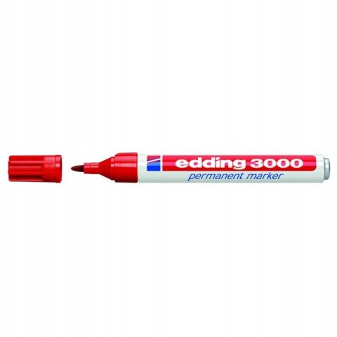 Marker EDDING 3000/002 czerwony okrągłą końcówka Marker EDDING 3000/002 czerwony okrągłą końcówka