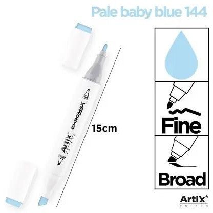 Marker alkoholowy dwustronny PALE BABY BLUE PP915-51 ARTIX Marker alkoholowy dwustronny PALE BABY BLUE PP915-51 ARTIX