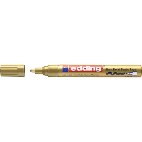 Marker lakierowy 2-4mm 750 złoty okrągła końcówka 750/053/ZL EDDING Marker lakierowy 2-4mm 750 złoty okrągła końcówka 750/053/ZL EDDING